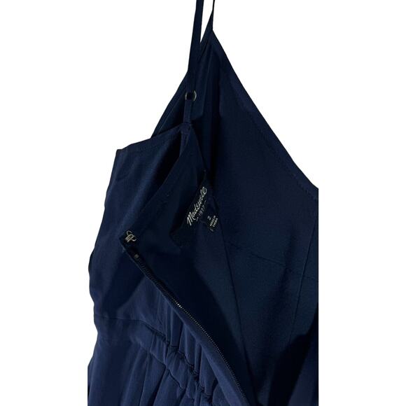 Madewell Silk Dress Camisole Women's Spaghetti Strap Navy Blue 100% Silk size 2 - Picture 3 of 6